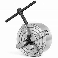 Vente flash SANOU K72-100 Tour à métaux à 4 mâchoires indépendantes en acier pour mini tour