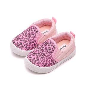 Chaussures décontractées en toile pour enfants, garçons et filles, style léopard, mocassins à enfiler - Product Image 1