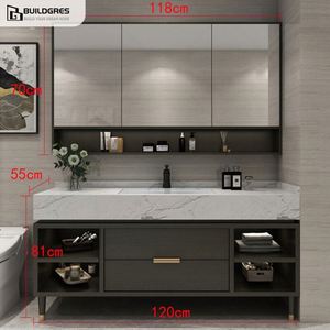 Buildgres <span class=keywords><strong>bagno</strong></span> moderno lavandino mobile <span class=keywords><strong>bagno</strong></span> vanità con lavandino singolo <span class=keywords><strong>bagno</strong></span> vanità - Product Image 2