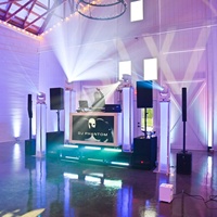 Luces Móviles LED Beam Wash Aura1915 de 19x15W, Mac Aura RGBW con Zoom, para Discotecas, Fiestas, Escenarios, Bodas, DJ
