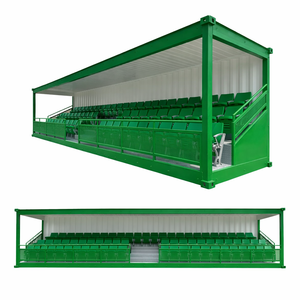 Abri de tribune pour spectateurs de football de style <span class=keywords><strong>irlandais</strong></span>, conteneur de stade de football, abri pour spectateurs, tribune de 20 pieds, 40 pieds, conteneur de tribune - Product Image 1
