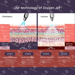 NewFace CE FCC RoHS 2025 Perawatan Kulit Kosmetik Tren Terbaru Mesin Perawatan Wajah Hydra Cleaning Oxygen Jet Peralatan Kecantikan untuk Penggunaan di Rumah - Product Image 3