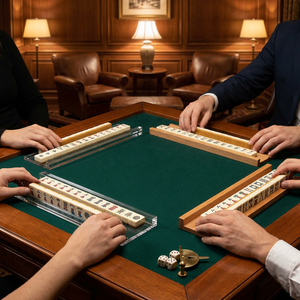 Juego de 4 Piezas de Soporte y Empujador de Mahjong Americano de Acrílico Transparente de 18 Pulgadas, Regla Transparente para Cartas de Mahjong con Varilla de Empuje, Estándar NMJL - Product Image 4