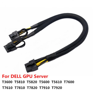 Câble adaptateur d'alimentation 60 cm GPU PCIE 8 broches vers double 8 (6+2) broches pour carte graphique de serveur Dell <span class=keywords><strong>T3600</strong></span> T5810 T5820 T7600 T7810 - Product Image 2
