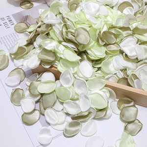 Floroom กลีบกุหลาบผ้าไหมงาช้างเทียม300ชิ้น10ซม. กระเช้าดอกไม้สำหรับงานแต่งงานของเด็กผู้หญิงตะกร้าสำหรับทางเดินโต๊ะอาหารค่ำตกแต่งชิ้นกลาง - Product Image 2