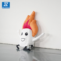 Sculpture gonflable de personnage de dessin animé flamboyant, publicité gonflable, installation artistique gonflable