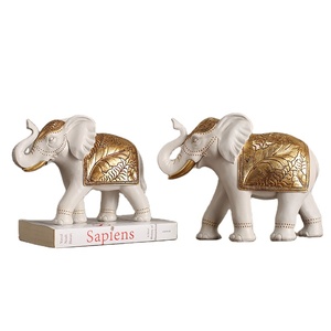 Witt Fabricants Éléphant en gros une <span class=keywords><strong>famille</strong></span> de trois éléphants de bon augure Résine Artisanat Décoration Salon Décoration de la maison - Product Image 5