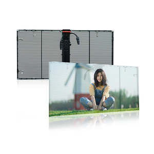 High quality HD video advertising indoor and outdoor p10.5 transparent led display - Product Image 6