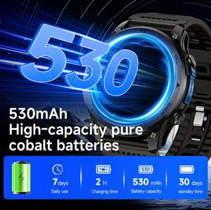 H5 Smart Watch BLE5.3 IP68 Waterproof GPS Compass Activity Tracker Calendar Alloy Case Unisex Wearable Device - Product Image 3