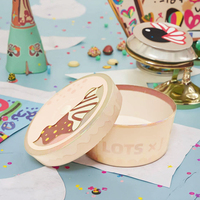 Boîte cadeau circulaire de luxe personnalisée brillante au laser et portable pour l'emballage rond des enfants pour les cadeaux de la Saint-Valentin