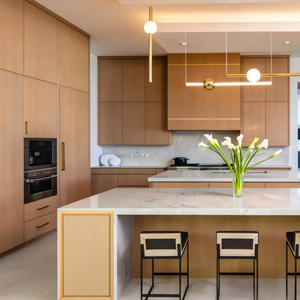 Set di Mobili da <span class=keywords><strong>Cucina</strong></span> Modulari in Legno di Lusso Moderni per Villa, Casa di Campagna, Ufficio - Product Image 3