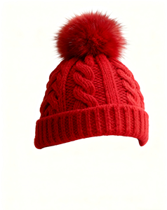 Factory Price Custom Logo Women's Plush Acrylic Winter Beanie with Pom Pom Baggy Design <strong>Head</strong> <strong>Warmer</strong> for Adults - Product Image 5