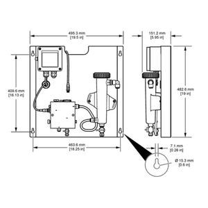 เครื่องมือวิเคราะห์ HACH เซ็นเซอร์วัดค่า pH แบบรวม CLF10sc เซ็นเซอร์วัดคลอรีนอิสระ SC4500 ตัวควบคุม 1 ช่อง - Product Image 3