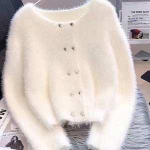 เสื้อคาร์ดิแกนถักนิตติ้งสำหรับผู้หญิง นุ่มสบาย แฟชั่นฤดูใบไม้ร่วง/ฤดูหนาว - Product Image 6