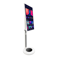 Sistema de TV LED inteligente de 32 pulgadas Gabinete blanco para la mejor experiencia de entretenimiento. Para uso doméstico en hoteles, incluido IPTV