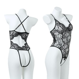 Moon Tide Sexy Lingerie Bodysuit with Lace Temptation, Open Crotch, Hot Hollow-Out See-Through Nightgown - Product Image 5