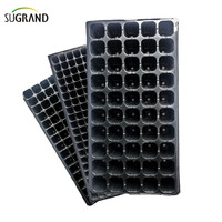 Barquettes de semis en PVC épaisses et réutilisables pour une transplantation facile, écologiques, noires, utilisables en toutes saisons