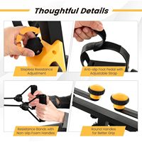 Vélo de fitness pliable portable à poser sous le bureau, appareil d'exercice pour les bras et les jambes à domicile, idéal pour les personnes âgées