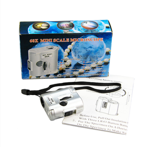 ミニポケット照明付き 60X 拡大鏡 UV ライト顕微鏡ポータブルハンドヘルド高精細ルーペ拡大鏡 - Product Image 6