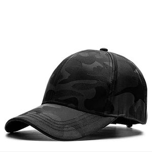 Gorra de béisbol de verano para hombre, diseño de pico de pato transpirable de secado rápido con tapa dura, sombrero de Sol de circunferencia de cabeza grande de camuflaje - Product Image 4