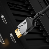 Câble HDMI certifié OEM/ODM 8K 60Hz 2.1V Malte vers Malte en alliage d'aluminium pour téléviseurs/ordinateurs portables/DVD/projecteurs Câble HDMI 4K.