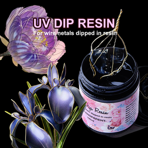 Timesrui alta resina transparente arte DIY flor decoración regalos creativo hecho a mano UV Dip resina para formas de alambre hecho principalmente epoxi - Product Image 6