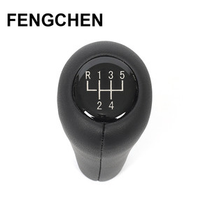 Poignée de levier de vitesses Fengchen en cuir pour boîte de vitesses manuelle BMW 5 6 vitesses ergonomique - Product Image 3