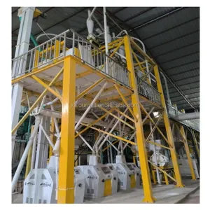 Cheap price maize mill machine flour milling 2 ton flour mill with cleaning machine and dehuller