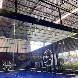 Venta al por mayor montado caliente-venta deportes Padel cancha panorámica Campi Da Padel con alta calidad y maravillosa pista de pádel - Product Image 5