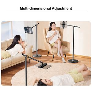 SMONAMA Universal ajustable tableta teléfono soporte de suelo giratorio Metal soporte de teléfono móvil para transmisión en vivo cama perezosa nuevo - Product Image 3