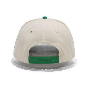 Cinturino in pelle rossa personalizzato aderente da uomo a tesa piatta per auto con stampa semplice 100% cappellino da Baseball bicolore in cotone Beige - Product Image 3