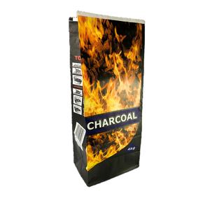 Sac en papier kraft à fond plat à 2 couches pour l'emballage de <span class=keywords><strong>charbon</strong></span> de bois en morceaux à 2 couches, durable et écologique - Product Image 1