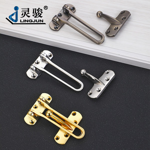 Loquet de porte antivol en alliage de zinc Lingjun, taille moyenne, pour la sécurité des chambres d'hôtel - Product Image 1