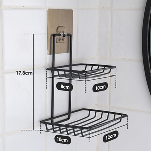 Piatti autoadesivi personalizzati senza perforazione custodia in spugna mensola per <span class=keywords><strong>lavello</strong></span> da cucina BathroomToilet portasapone portasapone - Product Image 5