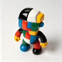 Figurine de personnage Alien en PVC moulé par injection personnalisée, bloc de couleur, pour la promotion de la marque et la décoration intérieure