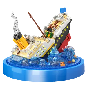 New arrival MOYU 97091 creative building blocks titanic vial ornament sets bricks toys gift for girls