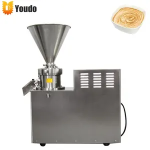 High Productivity Commercial Automatic Peanut Butter Grinding Machine For Making Mini Hazelnut Sauce Strawberry Jam Chilli Paste