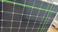 Panneaux solaires de type N d'occasion en liquidation, avec feuille arrière blanche, portables, panneaux solaires HJT usagés en promotion