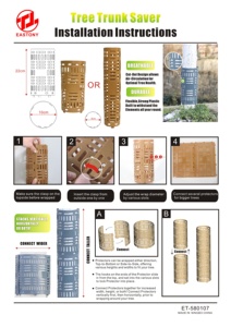 EASTONY ET-580107 Extensible Protecteur <span class=keywords><strong>D</strong></span>'arbre Coffre Garde Protection Parfaite Tondeuses Rongeurs et Insolation <span class=keywords><strong>Écorce</strong></span> <span class=keywords><strong>D</strong></span>'arbre Protection - Product Image 6