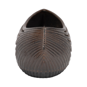 Ciotola in ceramica curva scultorea per tavolino da caffè, centrotavola decorativo per la casa - Product Image 3