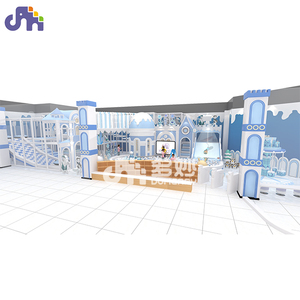 Snow Theme พื้นที่เล่นที่อ่อนนุ่มของเล่นเด็กศูนย์สไลด์อุปกรณ์สนามเด็กเล่นในร่มห้องเด็กเล่น - Product Image 1