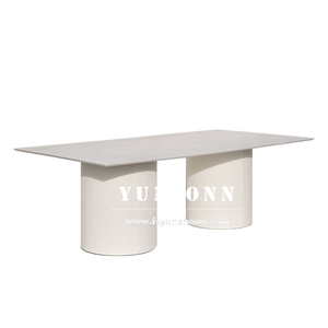 Mesa de comedor rectangular moderna de lujo <span class=keywords><strong>Gaudi</strong></span> en blanco y negro para el hogar, Villa, Hotel, salón de bodas, uso para muebles de comedor - Product Image 3