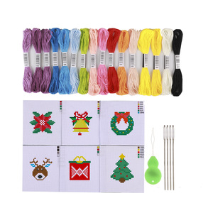 <span class=keywords><strong>Kit</strong></span> <span class=keywords><strong>de</strong></span> Manualidades Navideñas para Niños, <span class=keywords><strong>Kit</strong></span> <span class=keywords><strong>de</strong></span> <span class=keywords><strong>Punto</strong></span> <span class=keywords><strong>de</strong></span> <span class=keywords><strong>Cruz</strong></span> para Niños, Juego <span class=keywords><strong>de</strong></span> 6 Kits <span class=keywords><strong>de</strong></span> Bordado para Principiantes, Manualidades con Agujas y Adornos - Product Image 6