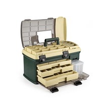 Boîte de pêche en plastique PP, étui de rangement pour leurres haute résistance, compartiment étanche, organisateur portable, conteneur pour équipement de pêche