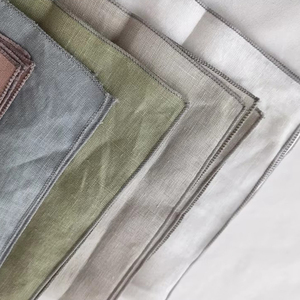 100% Linen Square <strong>Tea</strong> Cloth Napkins Handmade Grey Lock Edge Soft and Durable <strong>Towels</strong> for Home Dining Party and Wedding Decor - Product Image 6