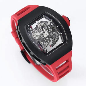 Reloj Mecánico de Alta Calidad para Hombre, Resistente a los Arañazos, con Correa de Goma Roja Duradera - Product Image 1