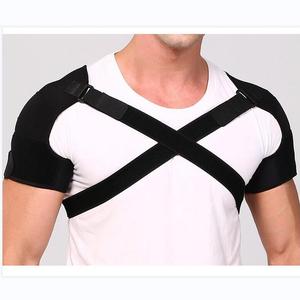 Hot bán cũng Chất lượng cao tùy chỉnh trên trở lại và vai hỗ trợ vành đai cao su tổng hợp có thể điều chỉnh nén đôi vai cú đúp - Product Image 4