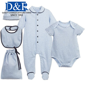 Ensemble pyjama bébé 2 pièces en coton biologique 100% pour le printemps, décontracté, barboteuse pour nouveau-né - Product Image 5