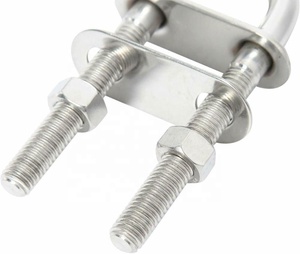 ISURE MARINE 8mm acier inoxydable 304 nœud œillet de poupe boulon en U taquet de gréement de bateau 1 pièce - Product Image 3