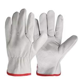Gants de travail de conducteur en cuir de peau de vache, sans doublure - Product Image 2